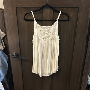 Maurices Cream Smocked Camisole Top